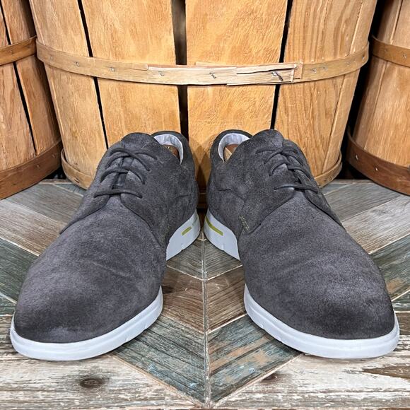 Clarks Denner Motion Plain Toe Gray Suede Comfort Oxford Sneakers Mens Size 12 main image 7